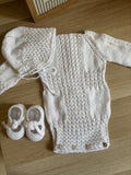 Conjunto punto bebé hecho a mano