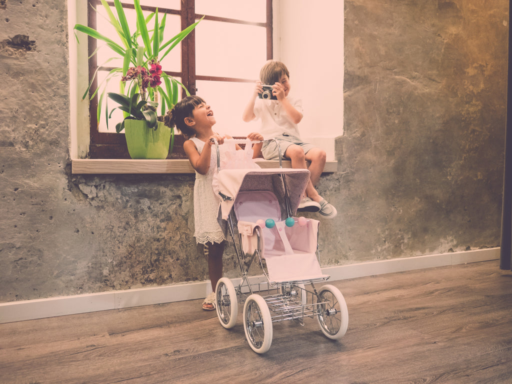Silla de muñecas Big Sweet Rosa + Bolso Bebelux